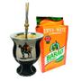 Imagem de Kit Chimarrão Cuia Couro Tradição 188 + Erva Barão 500g Escolha o Sabor
