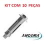 Imagem de Kit Chumbador CBA 1/2 x 3 com Parafuso Ancora 10 Peças