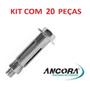 Imagem de Kit Chumbador CBA 1/2 x 3 com Parafuso Ancora 20 Peças