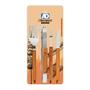 Kit Churrasco Premium Faca Garfo Pegador Espatula Ad 4 Peças - Ad Importado Imagem de Kit Churrasco Premium Faca Garfo Pegador Espatula Ad 4 Peças