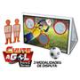 Imagem de Kit Chute A Gol Com 2 Mini Traves Infantil + 1 Bola Futebol 