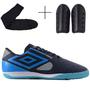 Imagem de Kit Chuteira Futsal Masculina + Meião + Caneleira Oferta Especial A Pronta Entrega Envio Imediato