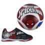 Imagem de Kit Chuteira Marvel + Bola Spider Man Infantil Preto