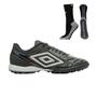Imagem de Kit Chuteira Society Umbro Adamant Master Class Premier + Meia Antiderrapante Preta