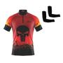 Imagem de Kit Ciclismo Bike Camisa C/ Proteção UV + Manguitos