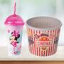 Imagem de Kit Cinema Balde de Pipoca + Copo com Canudo Minnie 500ml