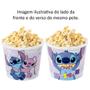 Imagem de Kit Cinema Lillo Stitch Com Balde de Pipoca e Copo Com Canudo