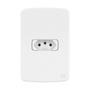 Imagem de Kit CJ 1 Tomada 2P+T 10A 250V Placa 4X2 Branco Compose Weg
