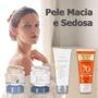 Imagem de Kit Clareador facial Rosto Protetor solar 70 Abelha Rainha Melasma Mancha de sol Espinhas Acnes Sardas Uniformiza pele