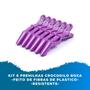 Imagem de Kit Clips Crocodile Para Cabelos Com 6