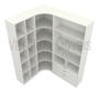 Imagem de Kit Closet Loja Modulado Canto M86 100% Mdf