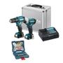 Imagem de Kit CLX228SAX HP333D Furad/Paraf TD110D Chave Impacto Makita + Kit X-line