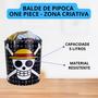 Imagem de Kit Cobertor Manta + Balde De Pipoca One Piece Luffy - Zona Criativa