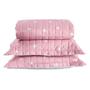 Imagem de Kit Cobre Leito Cama Casal Queen 3 Peças Algodão 160 Fios Estampados