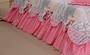 Imagem de Kit Cobre Leito Casal Queen Size 6 pçs Colcha Estampado com Babado Belize
