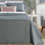 Imagem de Kit Cobre Leito Colcha Clean Casal Dupla Face - Cinza
