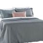 Imagem de Kit Cobre Leito Colcha Clean Casal Dupla Face - Cinza