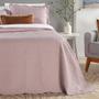 Imagem de Kit Cobre Leito Colcha Clean Casal Dupla Face - Rosa