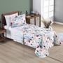 Imagem de Kit Cobre Leito Colcha Solteiro Infantil Fantasy Dupla Face