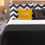 Imagem de Kit Cobre Leito Queen Size 07 Peças Colcha Dupla Face com Almofadas Luxuria