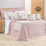 Imagem de Kit Cobre Leito Queen Turin com Almofadas e Peseira 180 Fios 10 Peças - Rose
