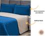 Imagem de Kit Cobre Leito Realeza Casal Queen Cama Box Varias Cores 