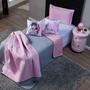 Imagem de Kit Cobre Leito SOLTEIRO 4 Peças Girl Gamer Rosa/Cinza Dupla Face com Almofadas Estampadas Decoração Colcha Infantil Menina Videogame Nerd Geek