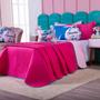 Imagem de Kit Cobre Leito Stich Pink/Rosa Dupla Face com Almofadas QUEEN 07 Peças - Decoração Infantil Juvenil Personagem