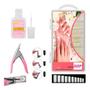 Imagem de Kit Cola Para Unhas Postiças + Kit 100 Unhas Tips + Alicate