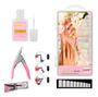 Imagem de Kit Cola Para Unhas Postiças + Kit 100 Unhas Tips + Alicate