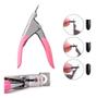 Imagem de Kit Cola Para Unhas Postiças + Kit 100 Unhas Tips + Alicate