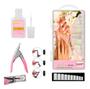 Imagem de Kit Cola Para Unhas Postiças + Kit 100 Unhas Tips + Alicate