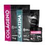 Imagem de Kit: Colágeno 1Kg + BCAA Em Pó 500g + Creatina Monohidratada 250g - 100% Puro Importado - Soldiers Nutrition