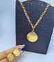 Kit Colar e Brincos Religioso Corrente Elo Português Grossa Pingente Medalha Oração Pai Nosso Folheado Ouro Dourado - LVO Imagem de Kit Colar e Brincos Religioso Corrente Elo Português Grossa Pingente Medalha Oração Pai Nosso Folheado Ouro Dourado