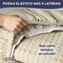 Imagem de Kit Colcha Casal em Matelassê Sleep Beliche Bicama Box com Elástico 3 Peças Percal Poliéster - Lavive