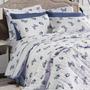 Imagem de Kit Colcha Cobre Leito Cama Casal Queen 3 Peças Essencialle Algodão 160 Fios Estampado Sofisticado