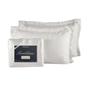 Imagem de Kit Colcha Cobre Leito Casal 3pç Montblanc Memory Branco