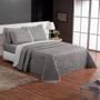 Imagem de Kit Colcha Cobre Leito Casal King Size 3 Peças Dupla Face Cobreleito Super King Jogo Roupa de Cama Gigante