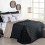 Imagem de Kit Colcha Cobre Leito Dupla Face Casal Queen 7 Peças Bordado Renove Hipercal 400 Fios