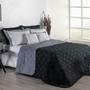 Imagem de Kit Colcha Cobre Leito Dupla Face Casal Queen 7 Peças Bordado Renove Hipercal 400 Fios