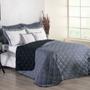 Imagem de Kit Colcha Cobre Leito Dupla Face Casal Queen 7 Peças Bordado Renove Hipercal 400 Fios