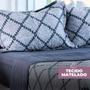 Imagem de Kit Colcha Cobre Leito Matelado Casal 3 Peças Dupla Face