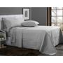 Imagem de Kit Colcha Cobre Leito New Everyday 3 peças Casal 220x240cm Boston Prata Sonhare Sultan