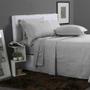 Imagem de Kit Colcha Cobre Leito New Everyday 3 peças Casal 220x240cm Boston Prata Sonhare Sultan