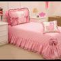 Imagem de KIT Colcha Infantil Solteiro Lhama com 3 Peças com Almofada Rosa
