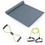 Imagem de Kit Colchonete Eva + Extensor 1 Via + Extensor em Oito Tensao Media Exercicios Fisicos Liveup Sports