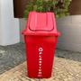 Imagem de Kit Coleta Seletiva Com 5 Lixeiras Com Tampa Basculante 60L