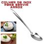 Imagem de Kit Colher , Concha de Feijão e Escumadeira p/ Arroz Inox