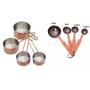 Imagem de Kit Colher Xicara Medidor Bowl 10 Pçs Inox Bronze Mimo