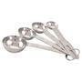 Imagem de Kit Colheres Medidor Aço Inox 4 Peças Resistente Prático